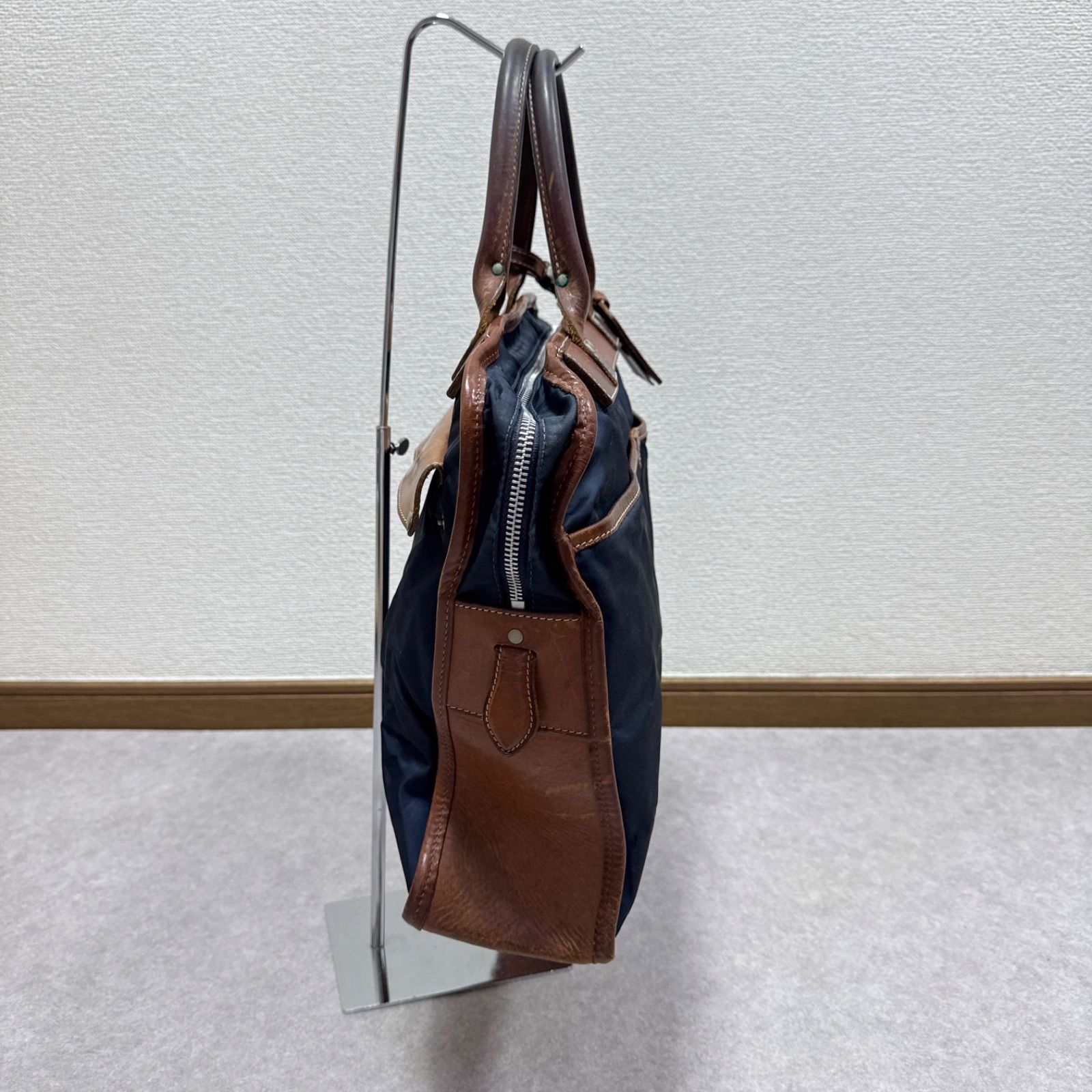 Felisi フェリージ 本革 レザー × ナイロン ビジネスバッグ - メルカリ