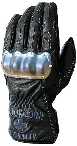 新品 イエローコーン(Yellow corn) ウインターチタンナックルレザーグローブ YG-239W BLACK-BLACK/LL YG-239W