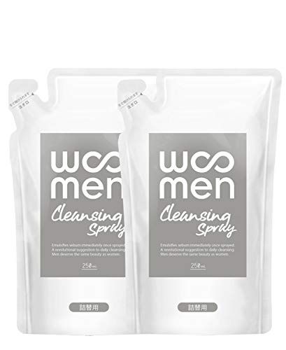 【2個セット】WOOMEN(ウーメン) メンズ 洗顔スプレー 詰替用 250ml×2個 クレンジングas d573e597