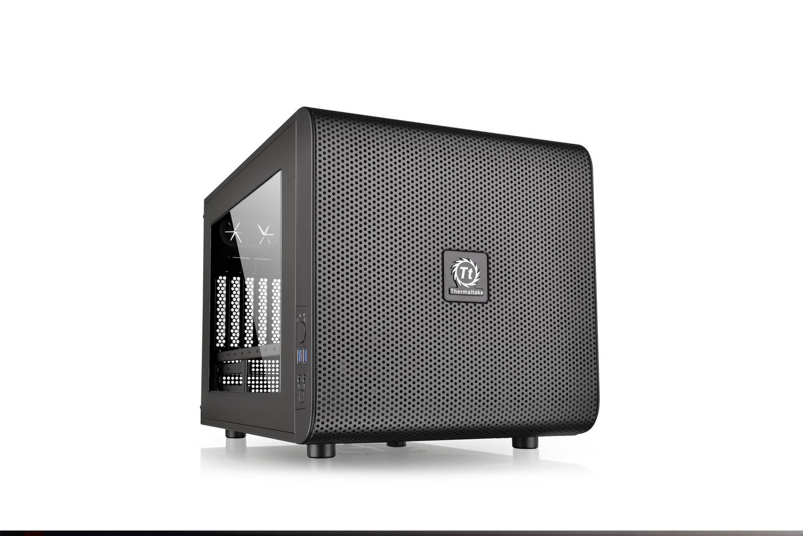 新品 Thermaltake Core V21/Black/Win/SECC 水冷対応キューブPCケース CS5068 CA-1D5-00S1WN-00