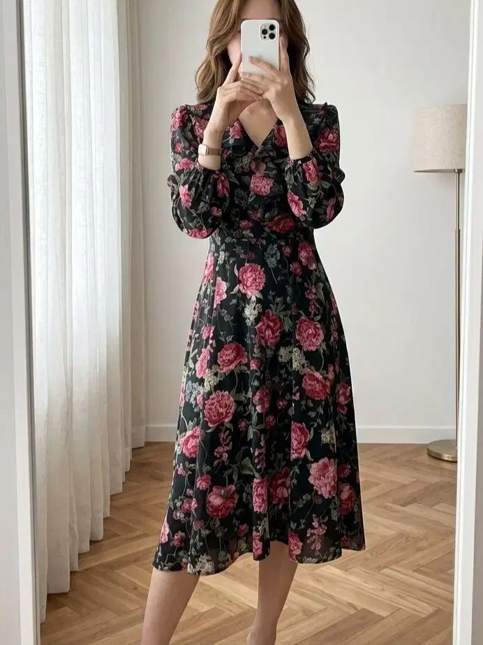 Marant マラン ハイクオリティ フラワー シフォン ONE PIECE