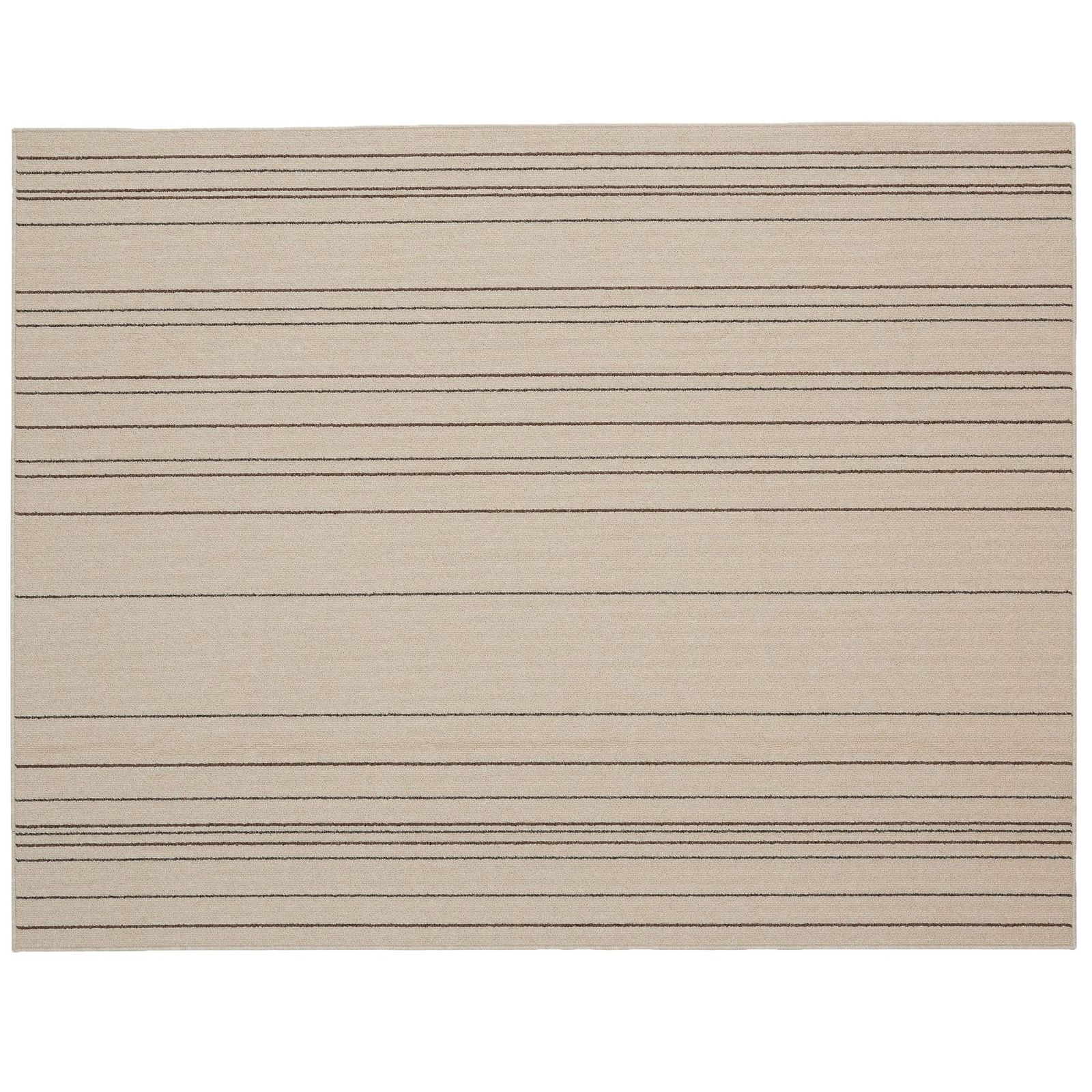 新品 スミノエ(Suminoe) ラグ アイボリー 220×250cm 洗える ワイヤーライン 13286544