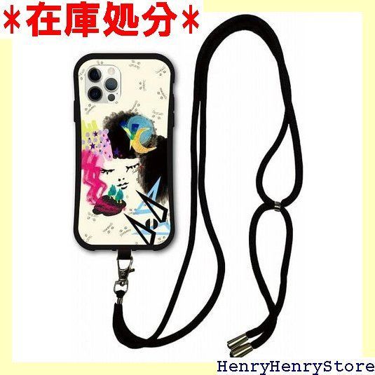 スマホショルダー付 iPhone16互換品 ケース i-coronケース スマホケース スカラー ScoLar デザイン アイフォン16互換品ケース 側面 保護 耐衝撃 スマホカバー アート 女の子 猫顔 かわいい 2493