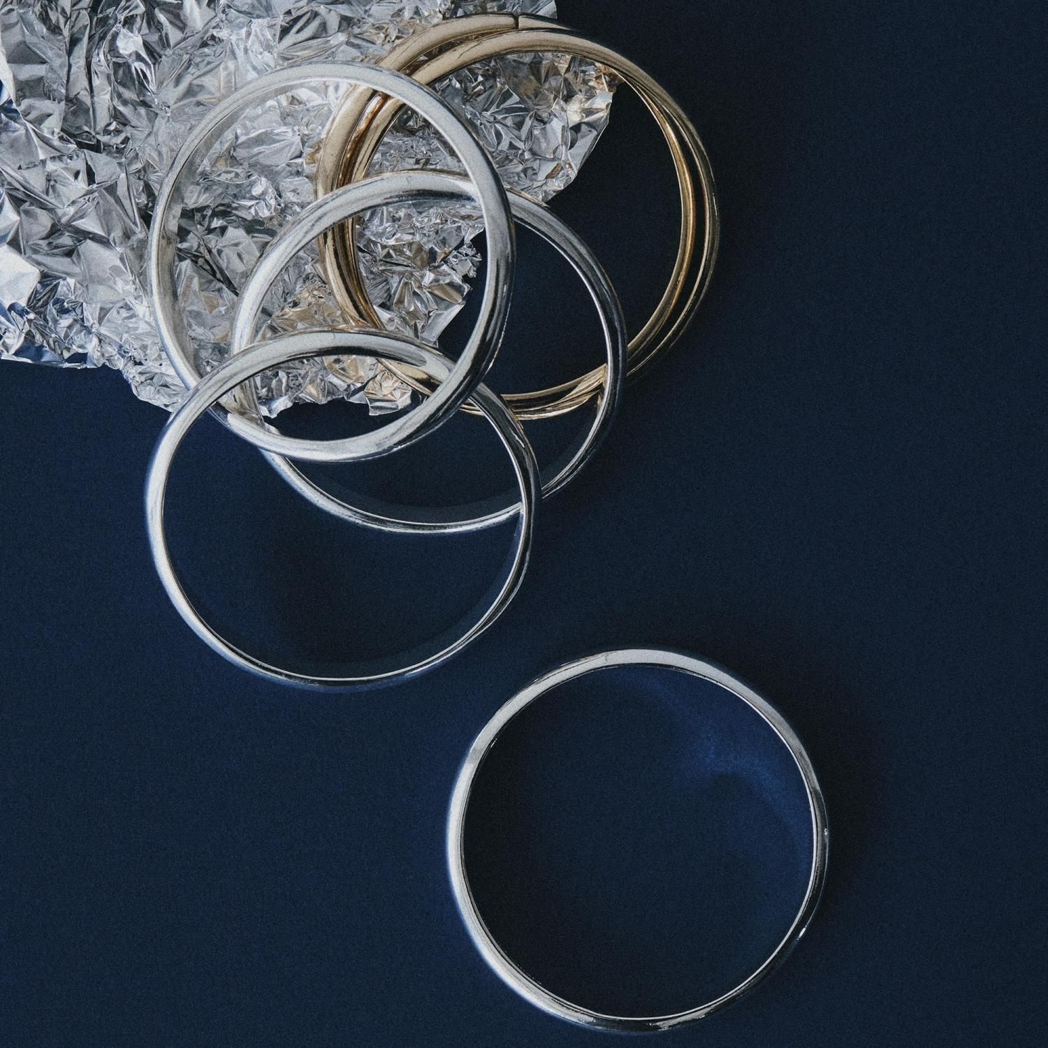 【Nothing And Others/ナッシングアンドアザーズ】Multifaceted Bangle Set バングル シルバー925 ユニセックス