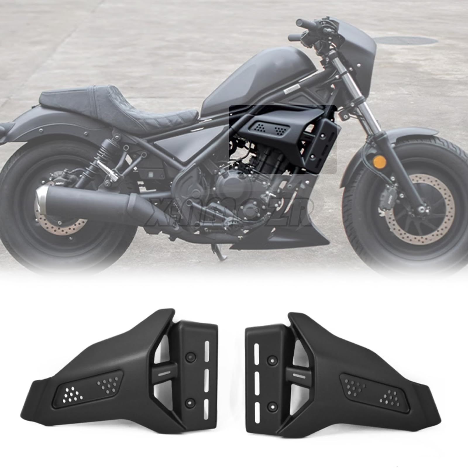 新品 XINMOZR For レブル250 CMX250 rebel250 レブルCMX250 SE 2017-2025 サイドフェアリング改造サイドパネルエンジンフェアリング