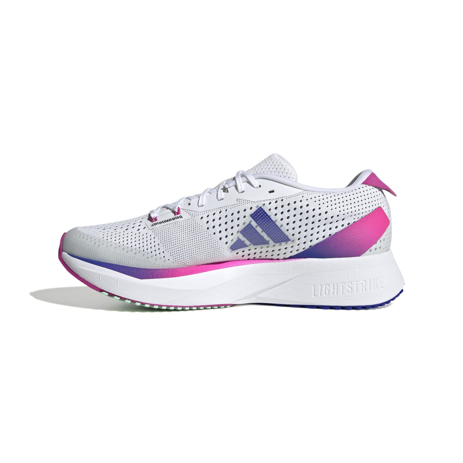 新品 [アディダス] ADIZERO SL フットウェアホワイト/ルシッドブルー/ルシッドフクシャ 24.5CM