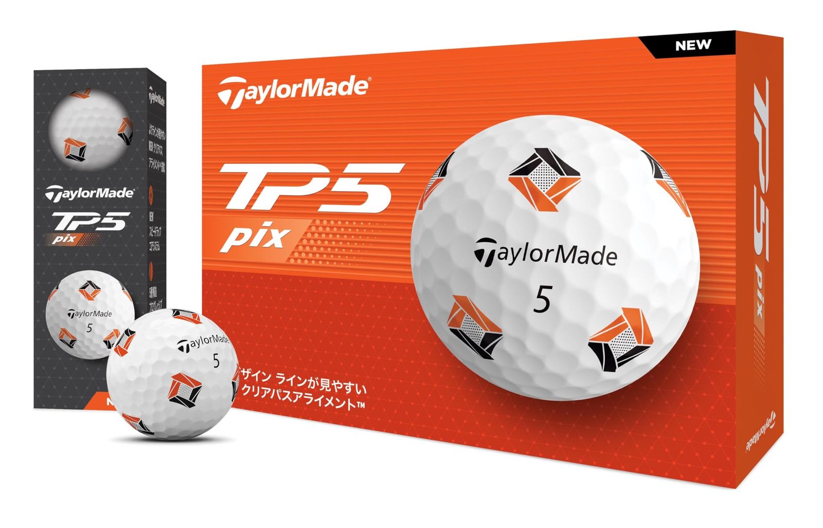 新品 テーラーメイド NEW TP5 Pix 星条旗柄 ボール 1ダース TaylorMade