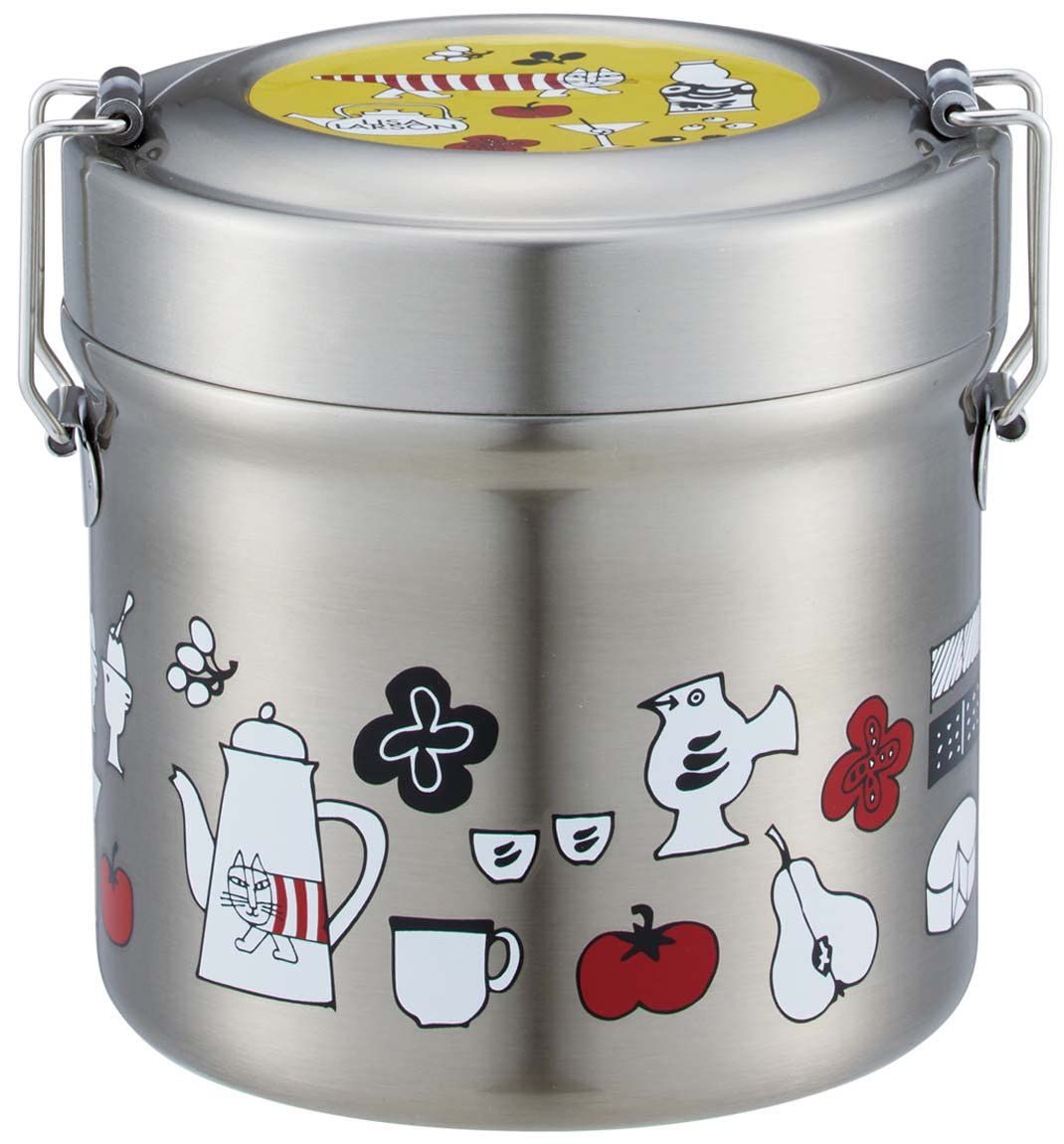 新品 スケーター (skater) 保温弁当箱 丼ぶり型 600ml 真空 ステンレス リサラーソン キッチン STLB1AG-A