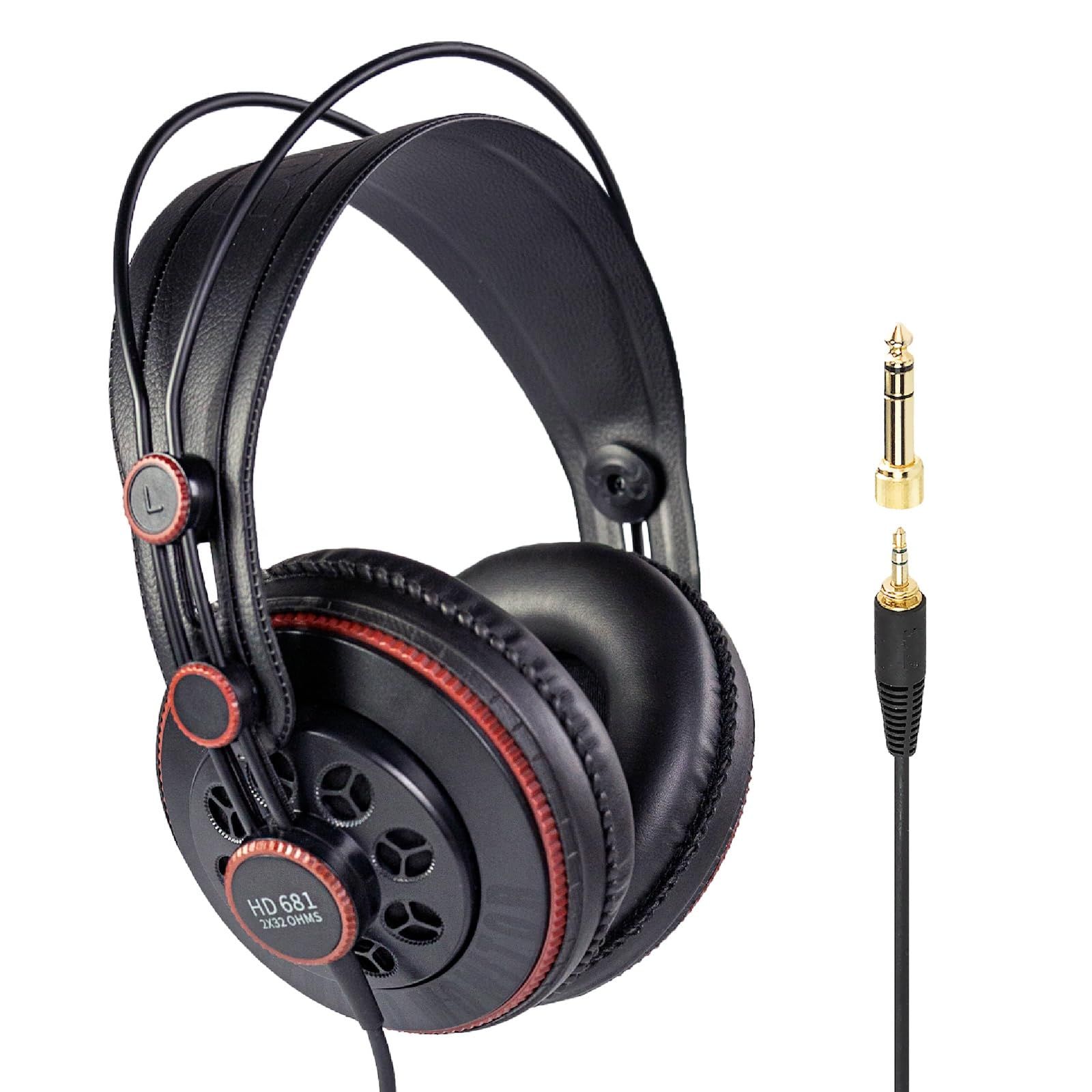 新品 Superlux セミ・オープン型 プロフェッショナルモニターヘッドフォン ブラック HD681