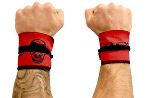 新品 Gymreaper 筋力リストラップ クロストレーニング オリンピック リフティング 筋力トレーニング WODワークアウト用?男性と女性のための強力な手首サポート?すべての手首サイズにフィット|男女兼用 (レッド)