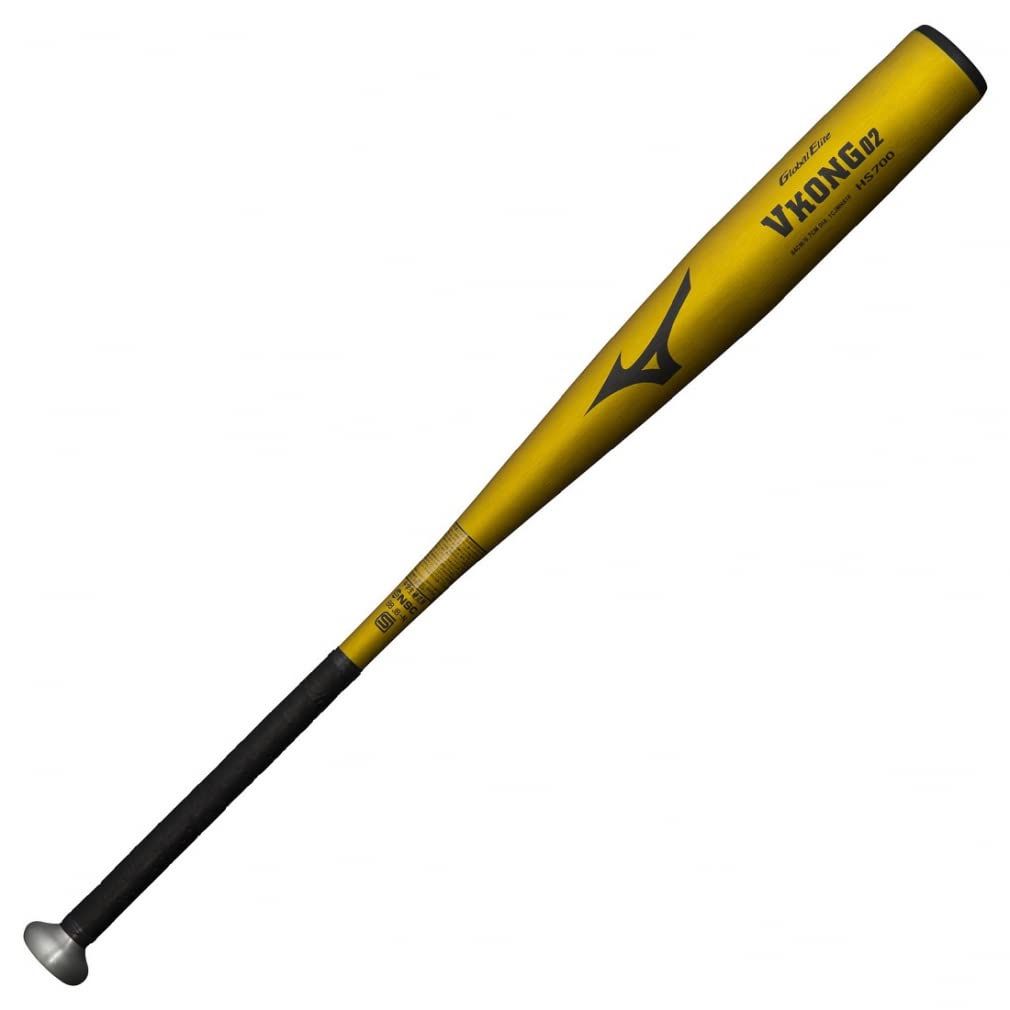 新品 ミズノ MIZUNO 中学硬式用 グローバルエリート Vコング02(金属製) 野球 硬式 バット GE VKONG 23SS(1CJMH618) 50ゴールド 84cm