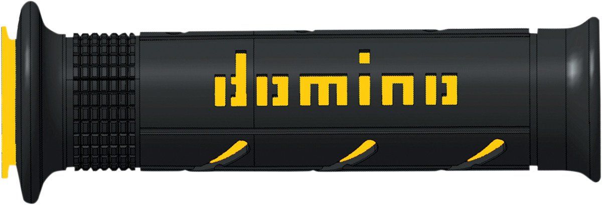 新品 domino(ドミノ) ハンドルバーグリップ ストリートタイプ 126mm サーモプラスチックゴム ブラックXイエロー A25041C4740
