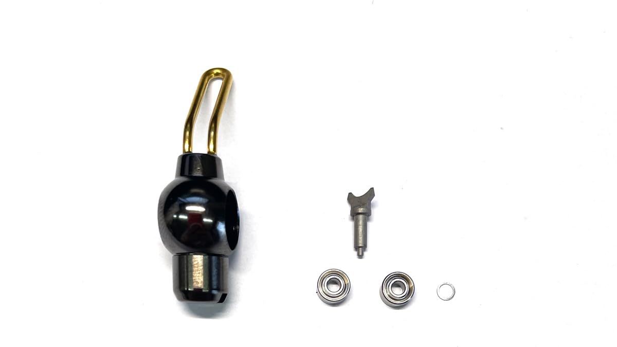 新品 TRY-ANGLE ベイトリールパーツ ライトフリクションラインガイドセット (BC42/43系・BC52系・BC73系用 ブラック)