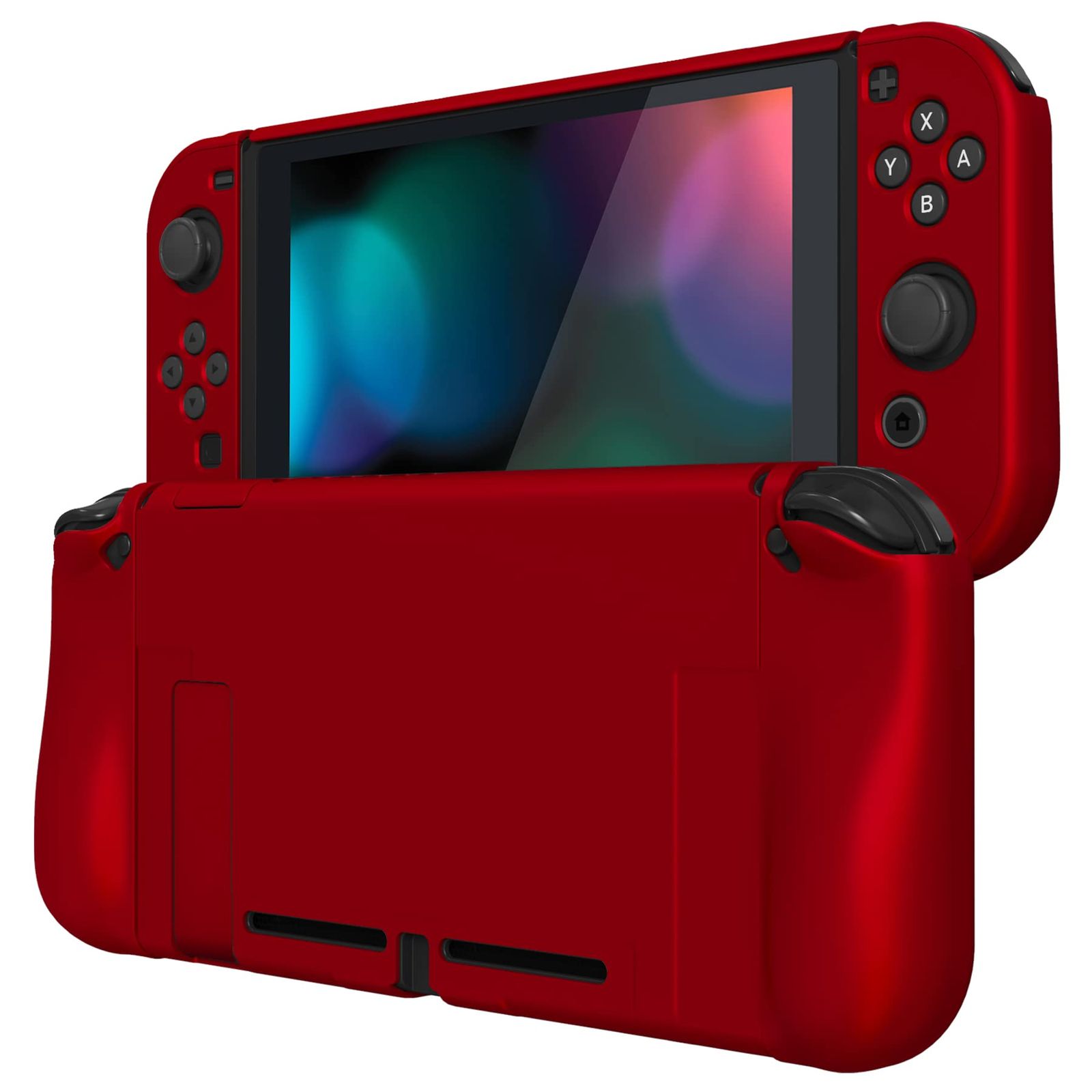 Nintendo Switch レッド 本体 + グリップカバー Nintendo Switch レッド 本体 グリップカバー付き 動作確認済 - メルカリ
