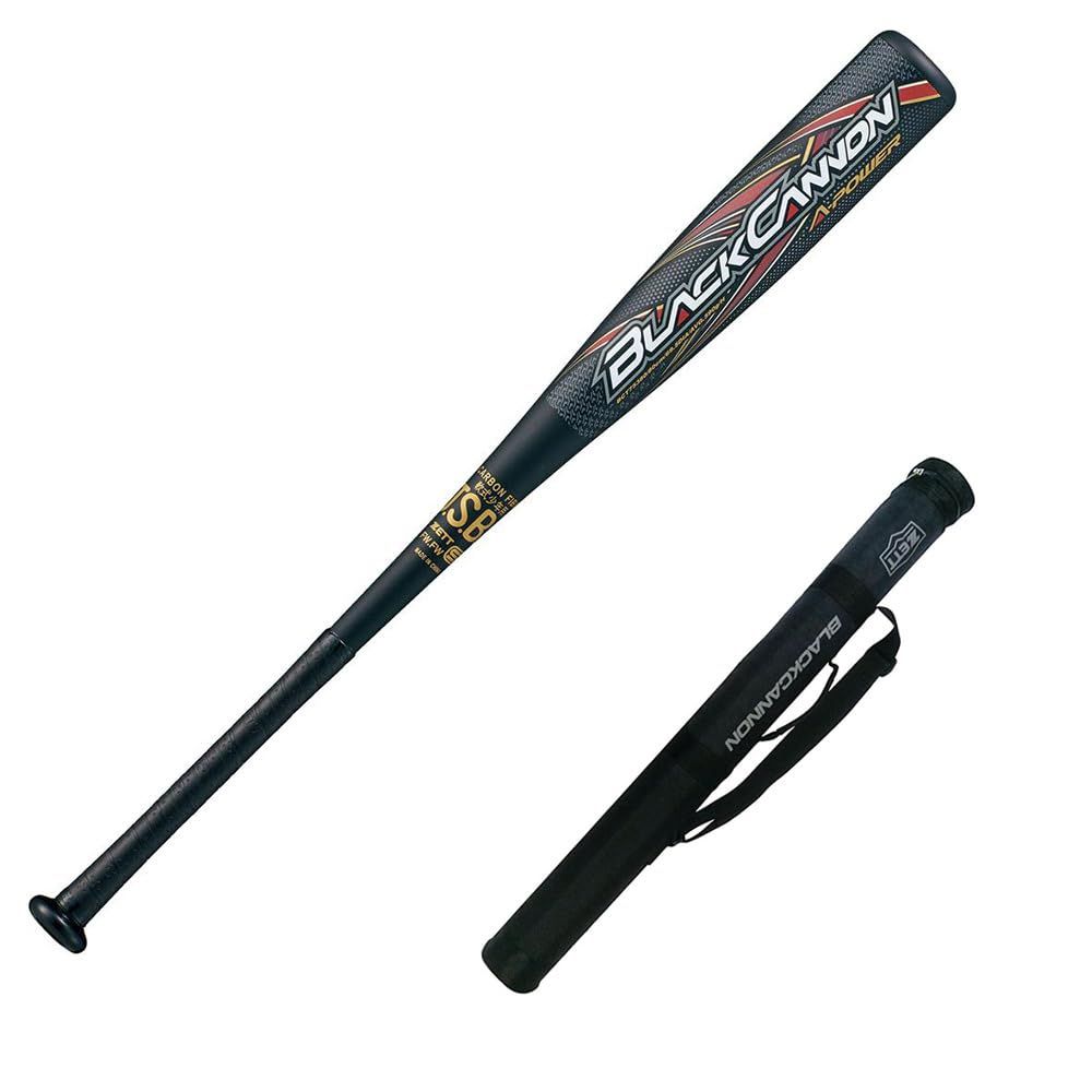 新品 ゼット(ZETT) 少年野球 軟式 FRP製バット ブラックキャノン‐APower 76cm 580g平均 ブラック(1900) BCT75378