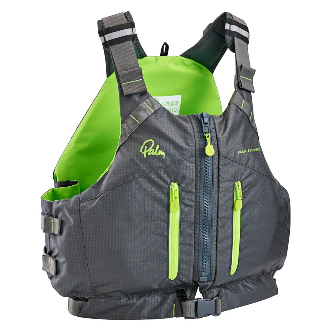 新品 パーム(Palm) フローティンベスト L3-CP23 コンプ3 ジェットグレー XS/Sサイズ カヤック ツーリング ライフジャケット CS レジャー鑑定性能適合品