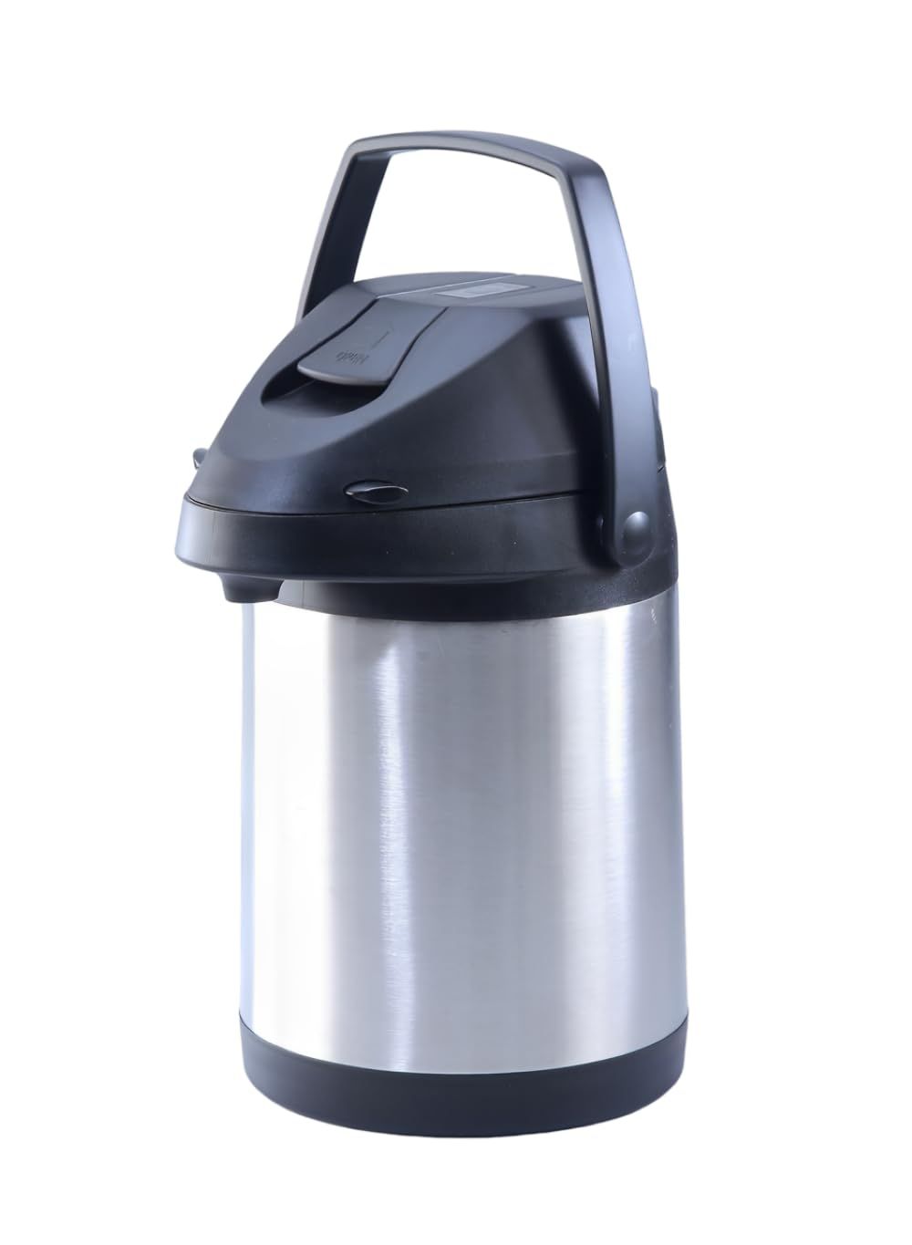 新品 ビータ(Vita) レバー式エアーポット シルバー 幅18.5×奥行22×高さ37cm 容量2.5L 保冷 保温 電源不要 大きめ取手 セーフティロック 小さな力で楽々注げる