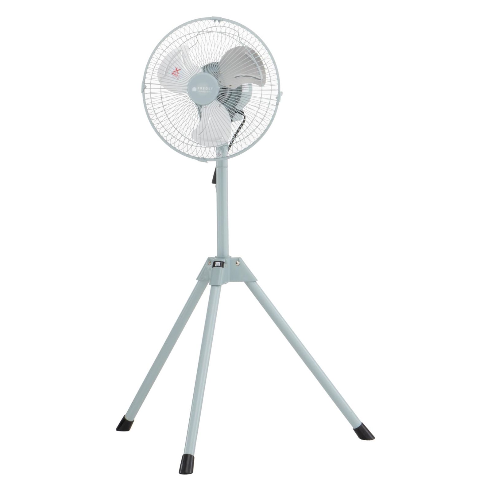 広電(KODEN) 工業扇 工業用扇風機 ミニ 25cm 三脚スタンド型 レトロブルー 高さ74~93cm 上下左右360°ラウンドムーブ送風 自動首振り 風量3段階 ワンタッチ折りたたみ脚 持ち運び簡単 アルミ羽根 CFF252TMAAt 7fdd8578