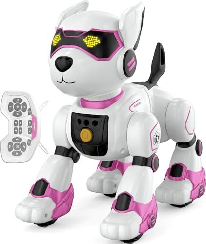【新品】ロボット犬 音楽演奏 犬型ロボットプログラミング 音声制御電子 ペット ペット触れてインタラクティブ 犬 おもちゃ 男の子 女の子 誕生日プレゼント 癒やしい 子ども用電動ロボット家族クリスマス贈り物 054b8e1b