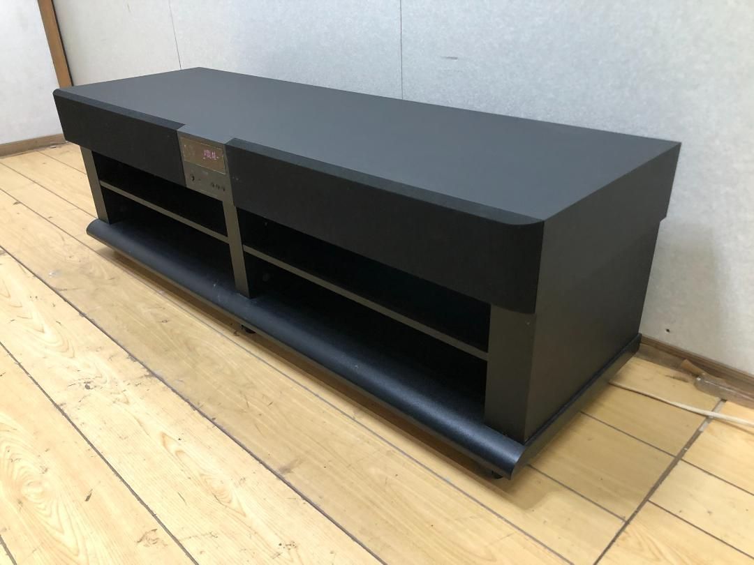 美品 東芝ホームラブリ THY-F1200 サラウンドホームシアター 120cm幅 テレビ台 スピーカー内蔵 AVラック リモコン付 家庭用音響 251011-4