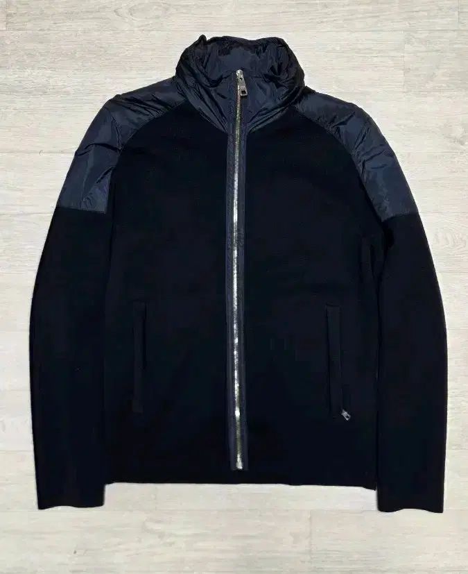 PRADA ネイビー ニット ジップアップ ジャケット