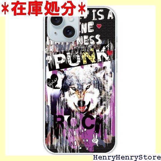 ScoLar スカラー スマホケース moto g64y 5G ケース ハードケース モトローラ スマホ 携帯 保護 スマホカバー オオカミ PUNK ROCK ロゴ 2643