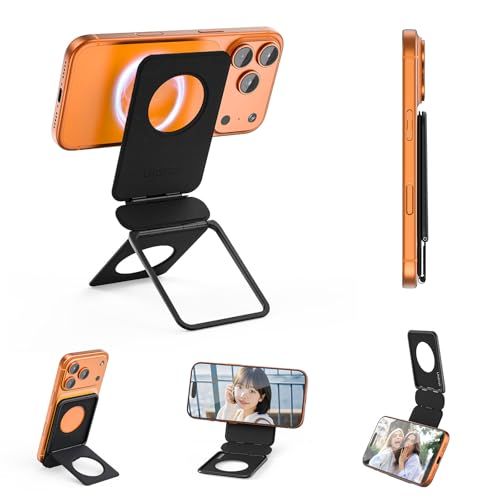 Ulanzi PS01 Magsnap スマホスタンド Magsafe対応 多機能スマホスタンド 携帯スタンド 両面マグネット 強力磁力 超薄型・軽量 折りたたみ式 高さ調整可能 iPhone 17 16 15 14 13 12 Pro Ma 65064d9c