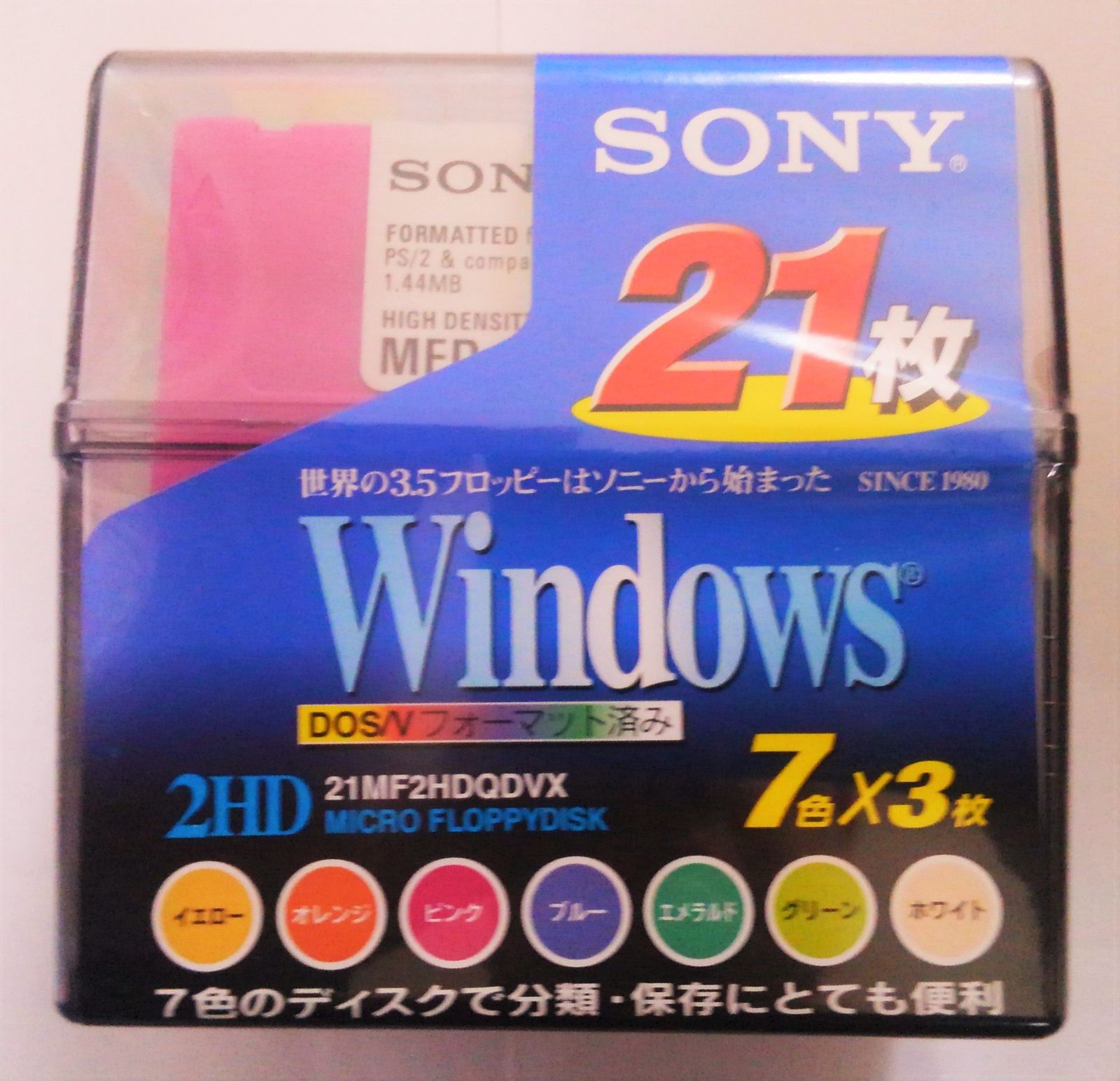 新品 SONY 21MF2HDQDVX DOS/V対応 3.5インチ フロッピーディスク 4,255円