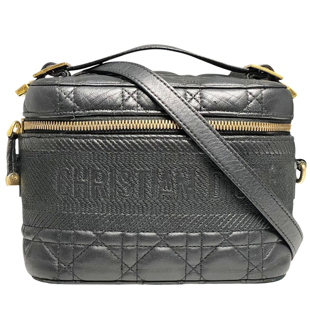 中古】 Christian Dior ディオールトラベルバニティ スモール 2way