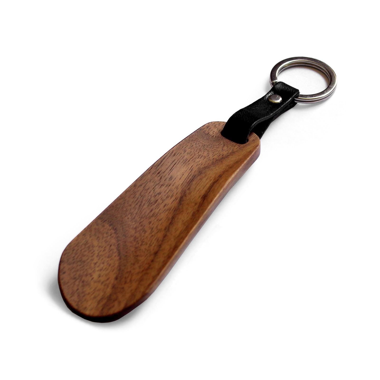 新品 [Hacoa] 「Shoehorn Mini」おしゃれな大人へ、木製の携帯靴べら・キーホルダーシューホーン (ウォールナット)