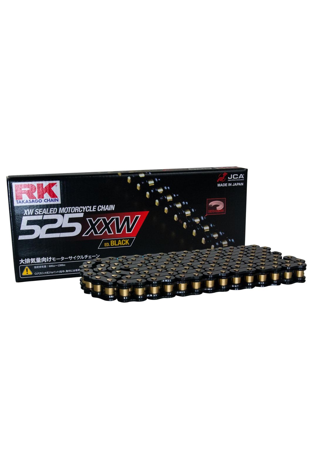 新品 アールケー・エキセル/RK EXCEL アールケー(RK) ドライブチェーン BL525X-XW 100L カシメジョイント 電着ブラックコート