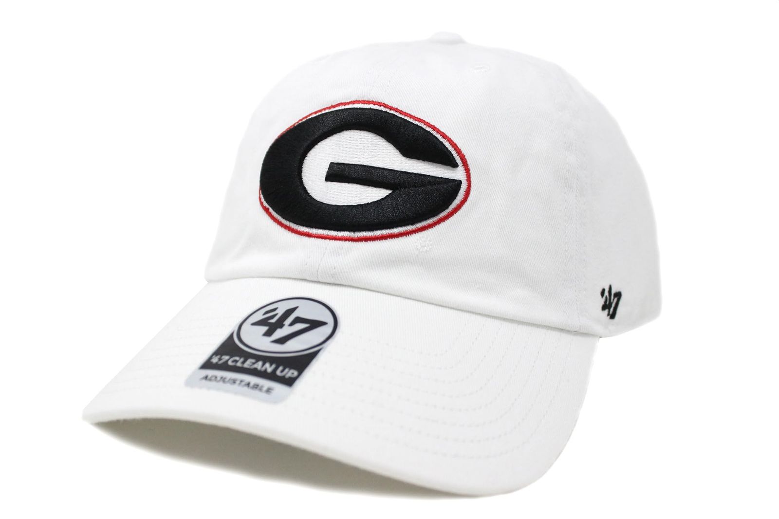 新品 [フォーティーセブンブランド] キャップ 47 CLEAN UP ジョージア大学 University of Georgia Bulldogs NCAA カレッジ WHITE 1