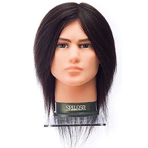 新品 メンズカットウィッグ スピロ501 人毛100％・黒髪 SPILO501 アイロンパーマ、ブロースの練習に。