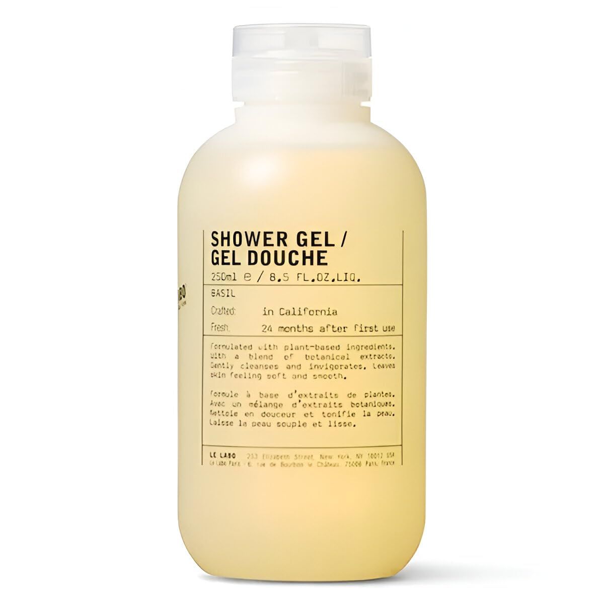 新品 【 LE LABO】ルラボ シャワージェル バジル 250ml ボディソープ ル ラボ ボディ用洗浄料