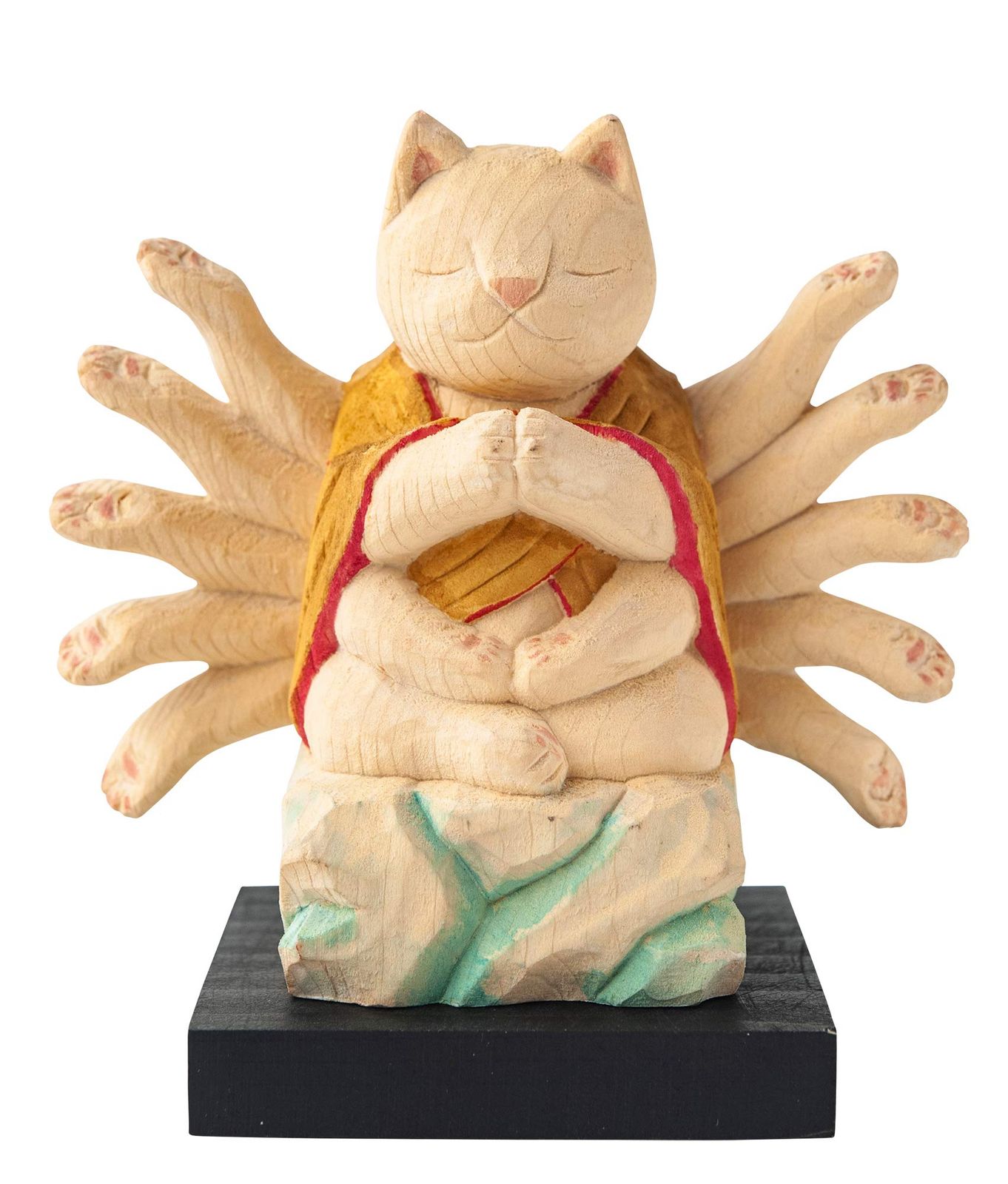 新品 猫buddha 千手観音（子年の守護本尊） 仏屋さかい原型監修＿十二支守り本尊 招き猫 まねき猫 置物（NB８せんじゅ