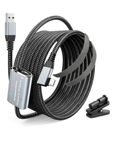 ☆新品☆無限リンクLinkケーブル 5m 45W急速充電 Quest3S/Quest3/Quest 2/Pico 4/Pico 4 Ultra に互換性があります L字型リンクケーブル, USB 3.0 から Type C コードゲームPC/ f78fbc3d