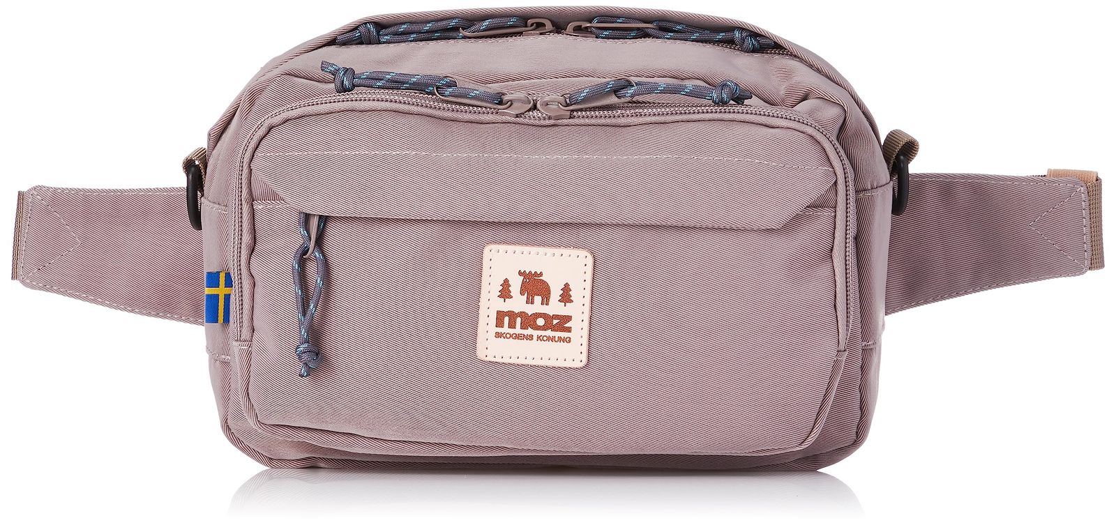 新品 [ モズ ] moz 2way ショルダーバッグ 斜めがけ ウエストポーチ ヒップバッグ 軽量 撥水 レディース メンズ キャンプ 3way バッグ ZZOK-01 (グレイッシュベージュ)