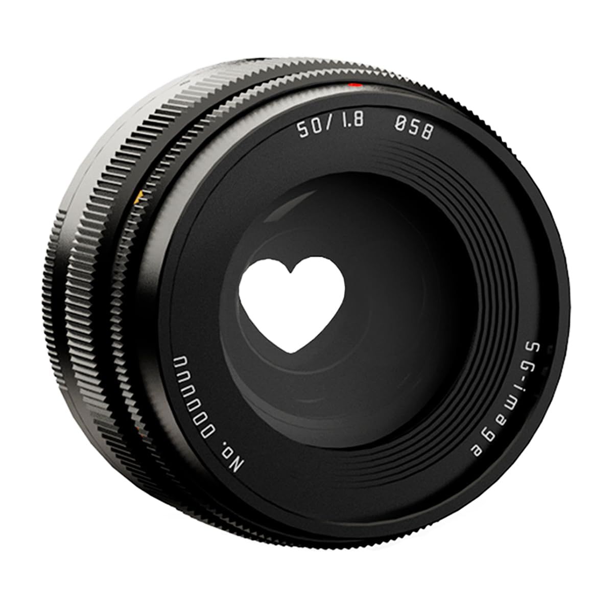 新品 SG-image 50mm F1.8 ファントムレンズ フルサイズ対応 マイクロフォーサーズ 単焦点 大口径 形状可変絞り搭載 4種模様ボケ（ハート・雪・オーバル・星） MF（マニュアルフォーカス） ブラック (2年付) (国内正規品)