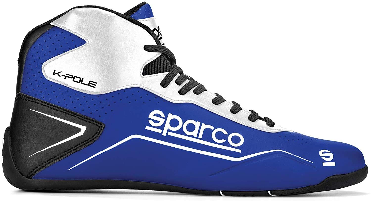 新品 SPARCO (スパルコ) カートシューズ K-POLE (Kポール) ブルー/ホワイト サイズ44 00126944BMBI