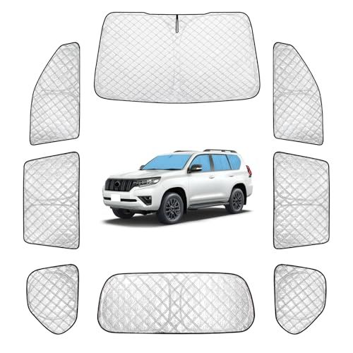 ランドクルーザー プラド 150系 専用サンシェード 全窓対応 UVカット Prado 150系 車用 遮光シェード 車窓日よけ 車中泊グッズ はめ込み式 プライバシー確保 車用カーテン 盗難防止アウトドア 仮眠 車内の暑さ対策 カーフィルム d1f66ee9