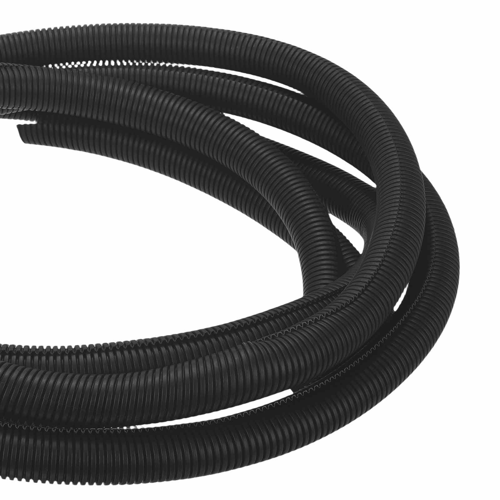 新品 DMiotech 20ft ワイヤールーム スプリットチューブ 1 1/4インチ、ぺっト対応 柔軟コンダクト コードプロテクター 事務所 ホーム ガーデン用 ケーブル管理 黒