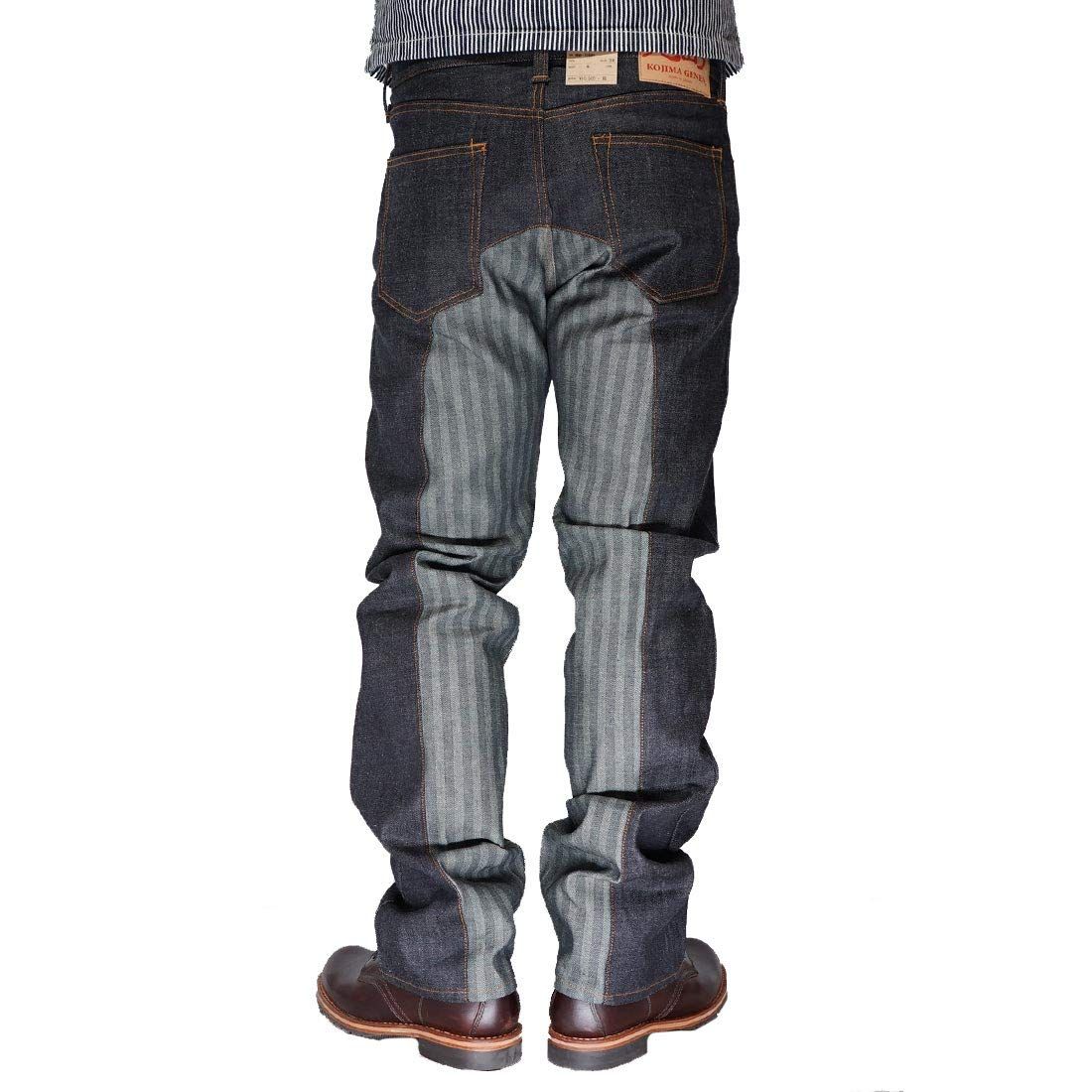 新品 児島ジーンズ KOJIMA GENES モンキーコンボパンツ ワーク ジーンズ デニム 日本製 13oz リジット RNB-1059H-ヘリンボーン-32