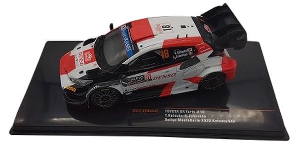 新品 ixo 1/43 トヨタ GRヤリス 2023年モンテカルロラリー 6位 #18 T. 勝田/A. ジョンストン 完成品