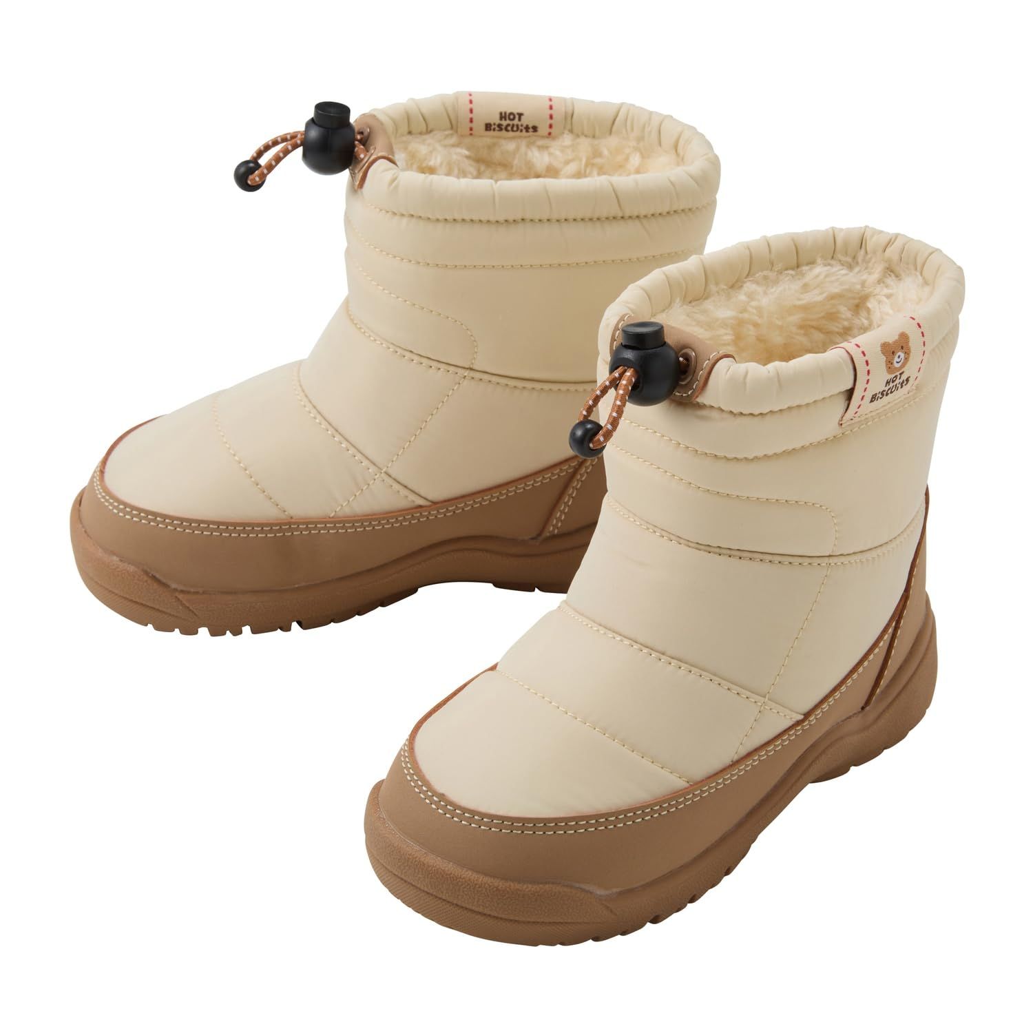 新品 [MIKIHOUSE HOT BISCUITS] [ミキハウス ホットビスケッツ] ブーツ 男の子 女の子 ベビー キッズ 子供服 ベージュ 15cm 73-9401-499