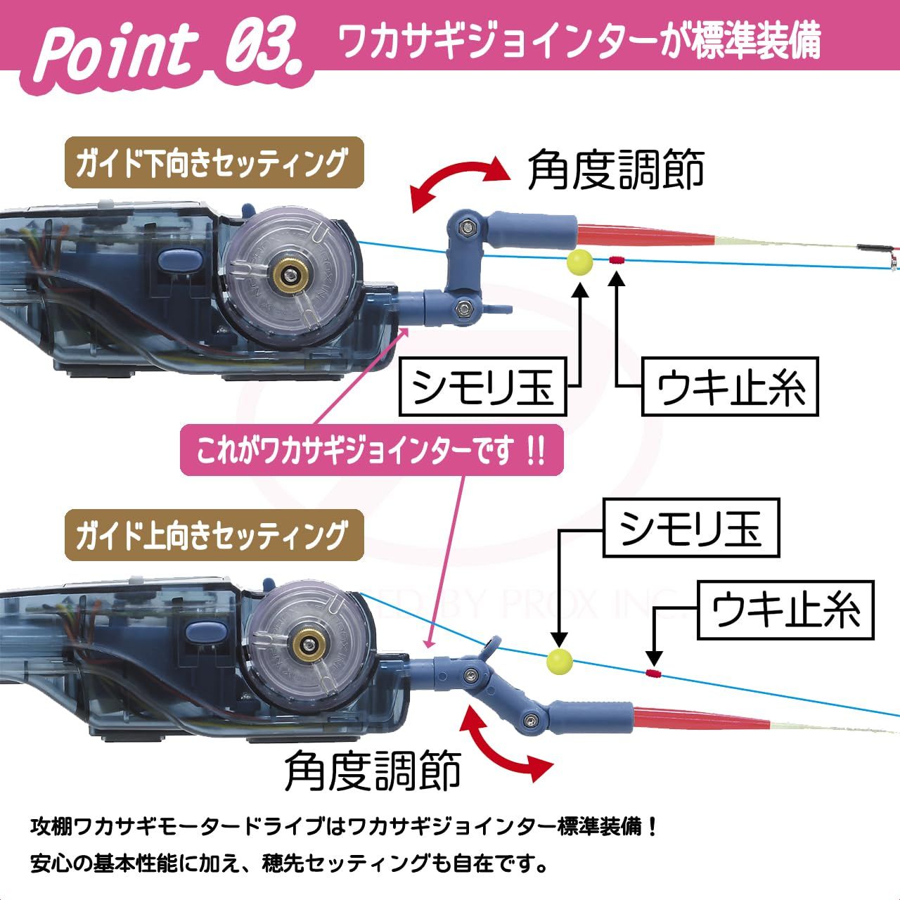 プロックス(PROX) 攻棚ワカサギモータードライブEC アイスナイトブルー