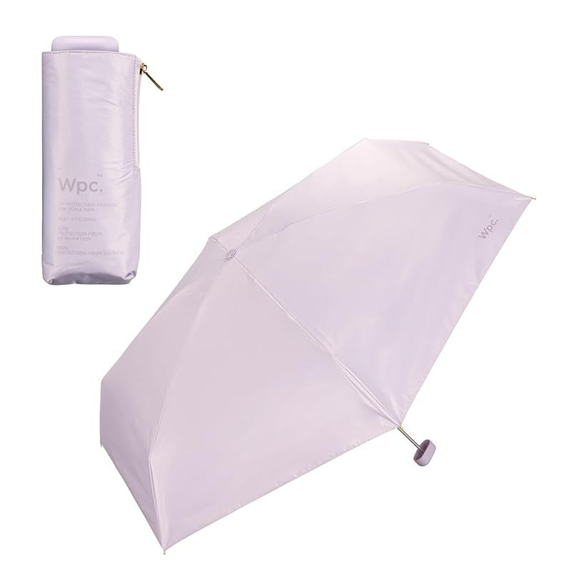 【新品】 【2025】Wpc. 日傘 遮光プレーンタイニー ラベンダー ≪遮光率100%/UVカット率100%/・UPF50＋/遮熱/晴雨兼用≫ 折りたたみ傘 通勤 通学 旅行 オシャレ 可愛い 女性 レディース WECTN-2502-102 0