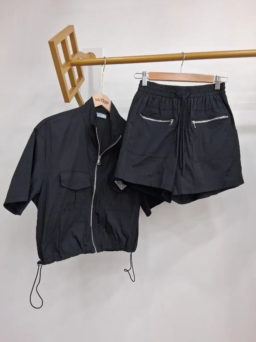 ブラック 半袖 ショートジャケット + ハーフパンツ セット 44 55 7,253円