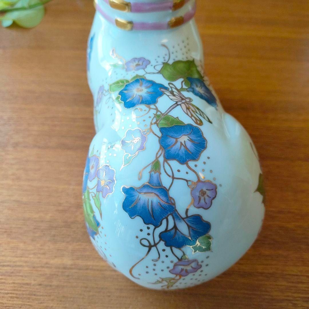 フランクリンミント バンビ 鹿 金彩 花模様 陶器 置物 フィギュリン 美