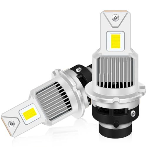 Fenikso D2S LED ヘッドライト 爆光 ホワイト 6500K D2R LED ポン付け 両面発光 ファン付き 配線なし 加工不要 純正交換用 キャンセラー内蔵 DC12V 2個(沖縄・離島の方不可) 8aacf574