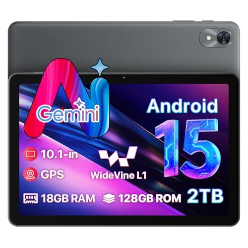 ☆新品☆【Android 15 タブレットGemini AI搭載 】10インチタブレット WiFiモデル｜18GB+128GB（2TBまで拡張）WideVine L1対応｜デュアルバンドWiFi6・5000mAh Type-C充電・GPS｜K 278420d8